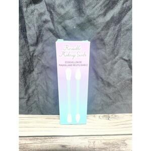 Aria Beauty Reusable Makeup Swabs & Carrying Case New In Box